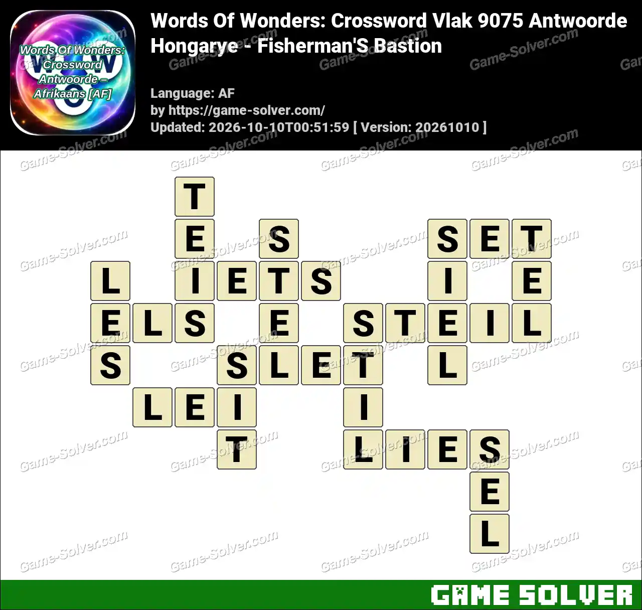 Words Of Wonders: Crossword Vlak 9075 Antwoorde – Hongarye – Fisherman’S Bastion